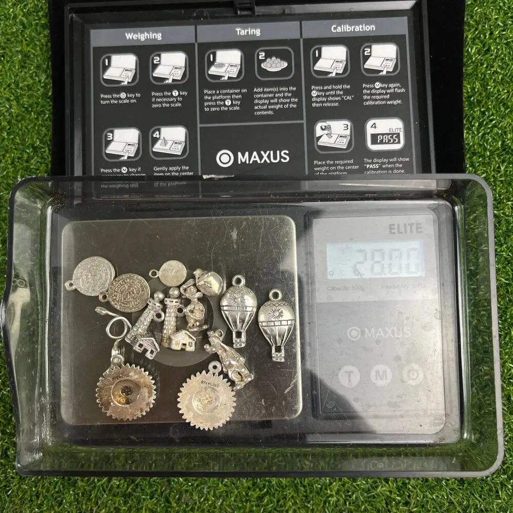 29g Vintage Sterling Silver 925 Charm Lot 13pc Travel Sunflower Balloon